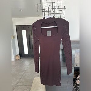 Michael Costello Sweater Dress sz M - Burgundy NWT